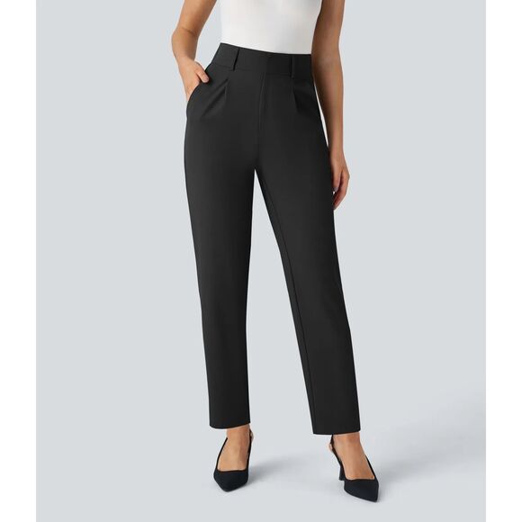 HALARA Pants - Halara High Waisted Side Pocket Solid Work Tapered Pants M Petite